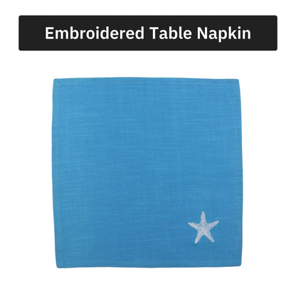 Starfish Soiree Cotton Slub Napkins