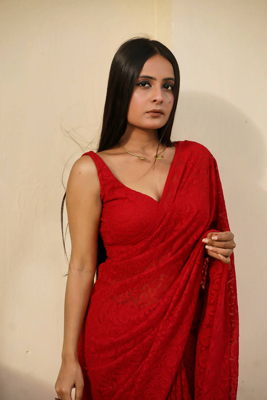 Rosso Saree