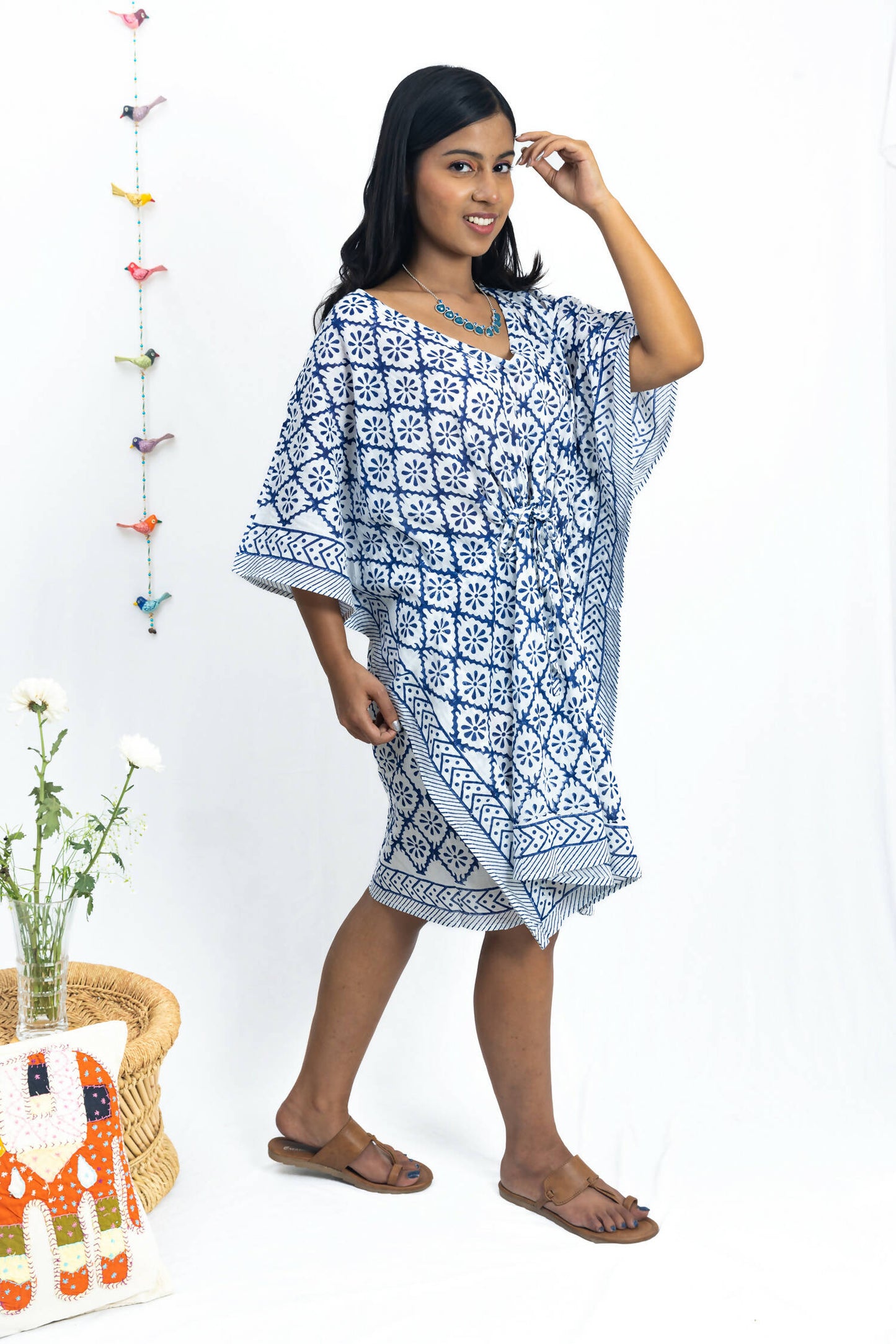 Geometric Motif Kaftan