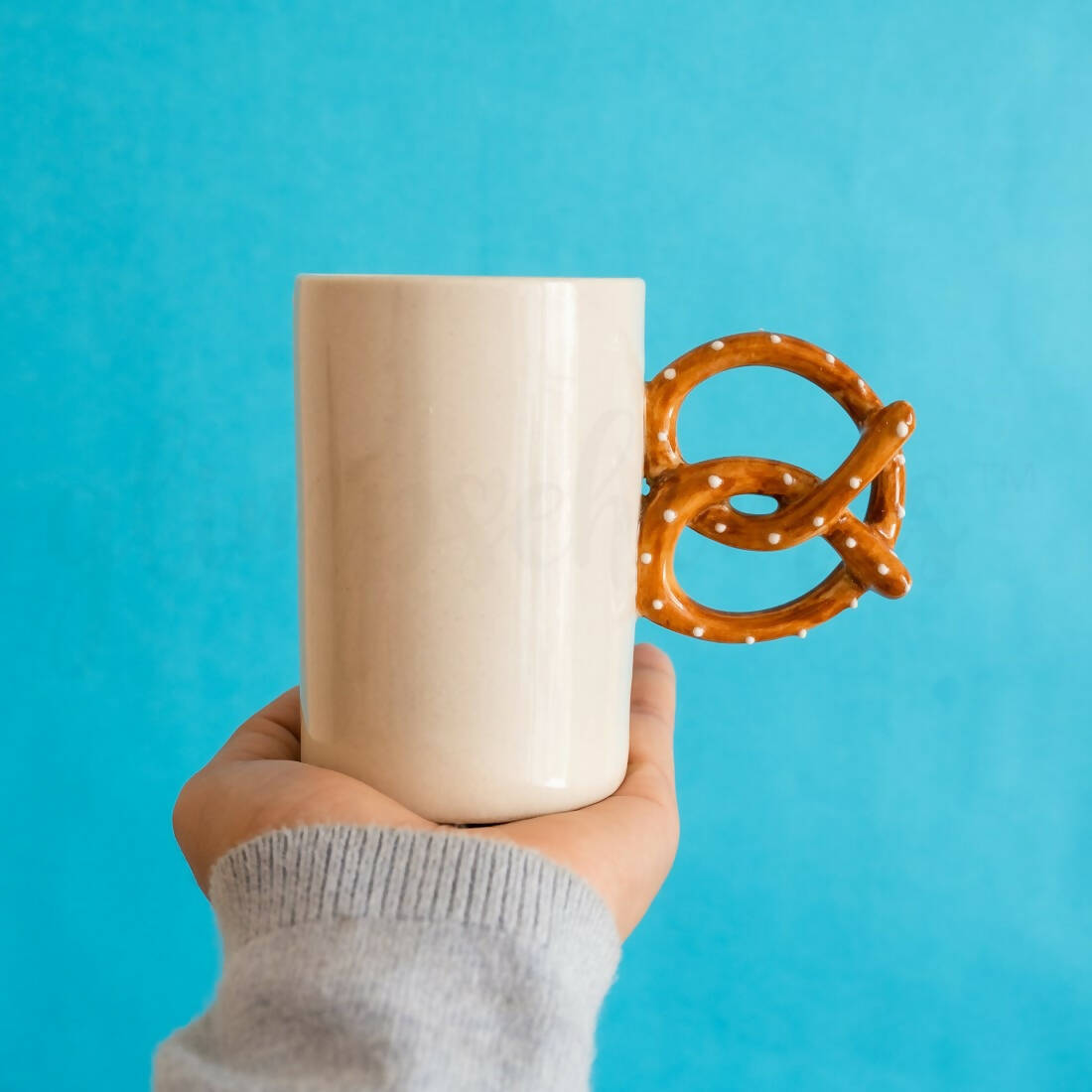 Pretzel & Bagel Coffee Tea Mug Set