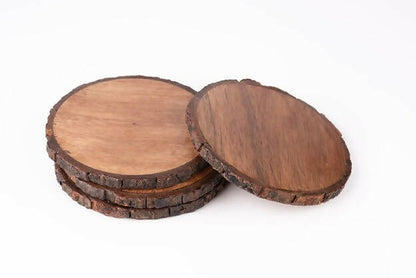 Coasters Wooden Bark