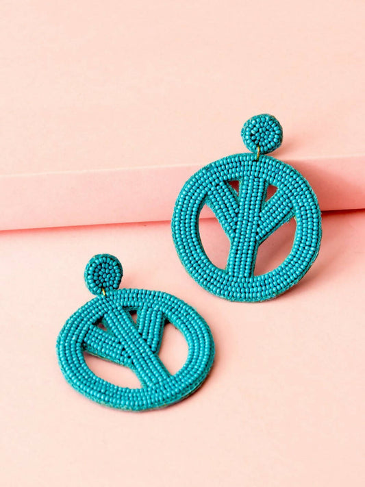 Peace Earrings - BLUE