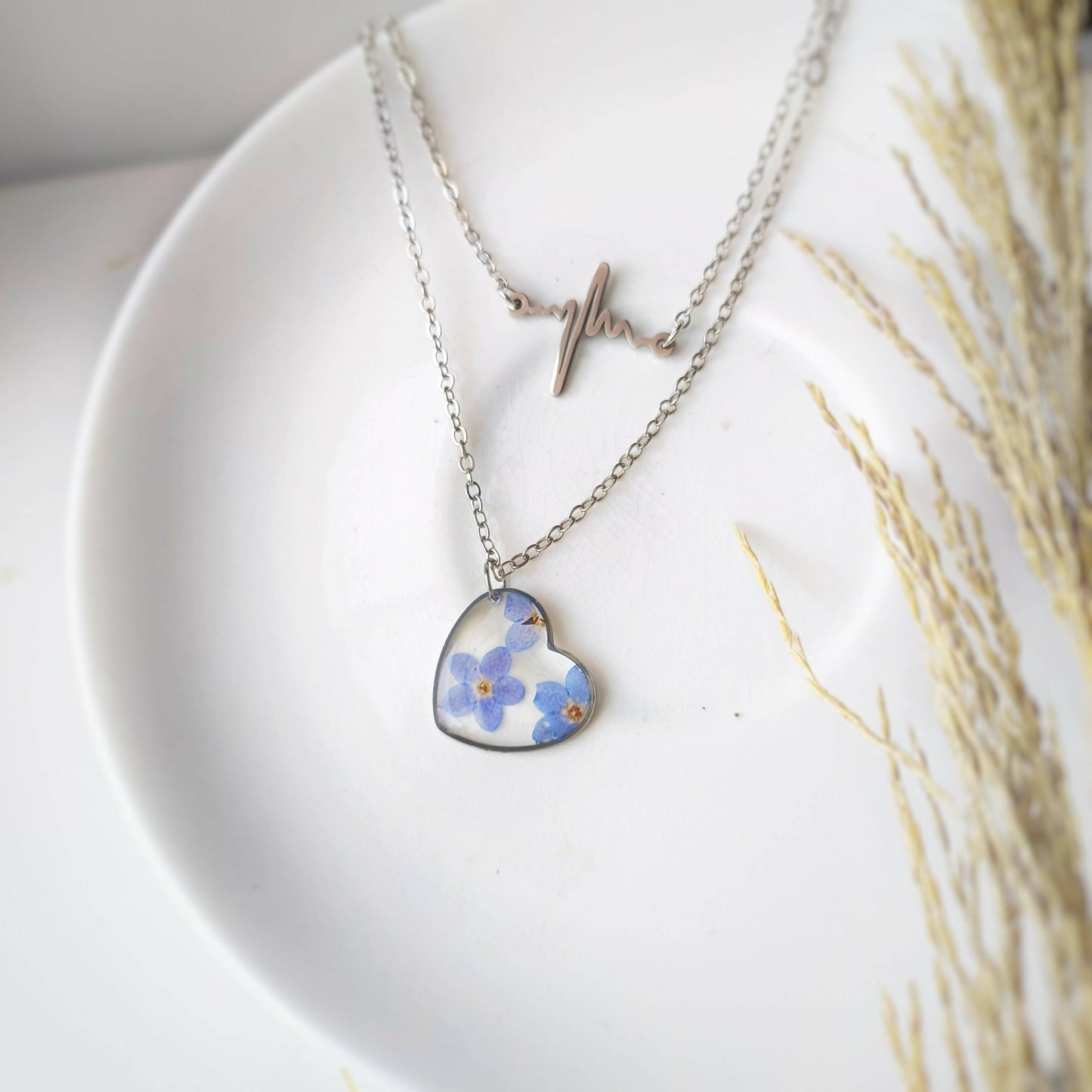 Love Blue Pendant Necklace