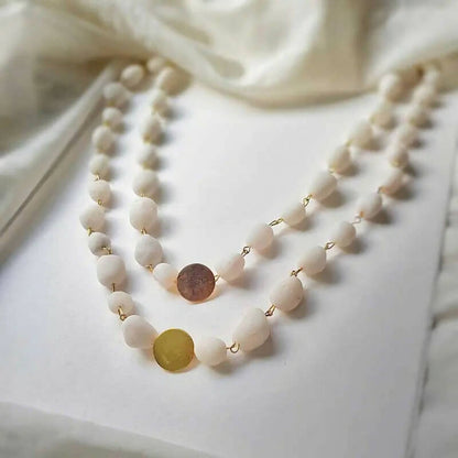 White Tumble Necklace