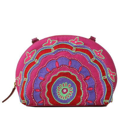 Pink Half-Round Bag