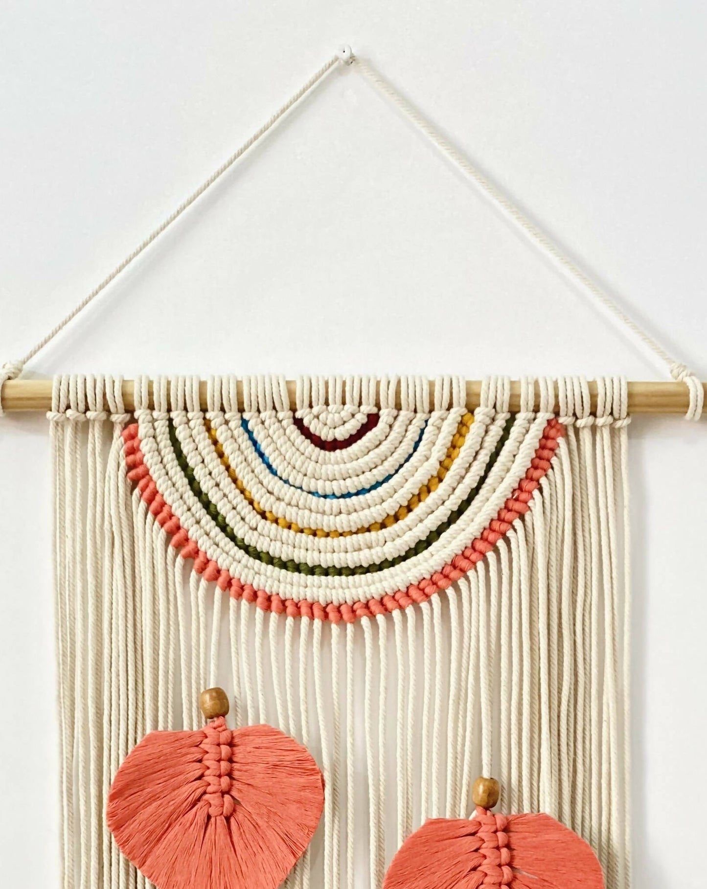 Semi Mandala Macrame Wall Hanging