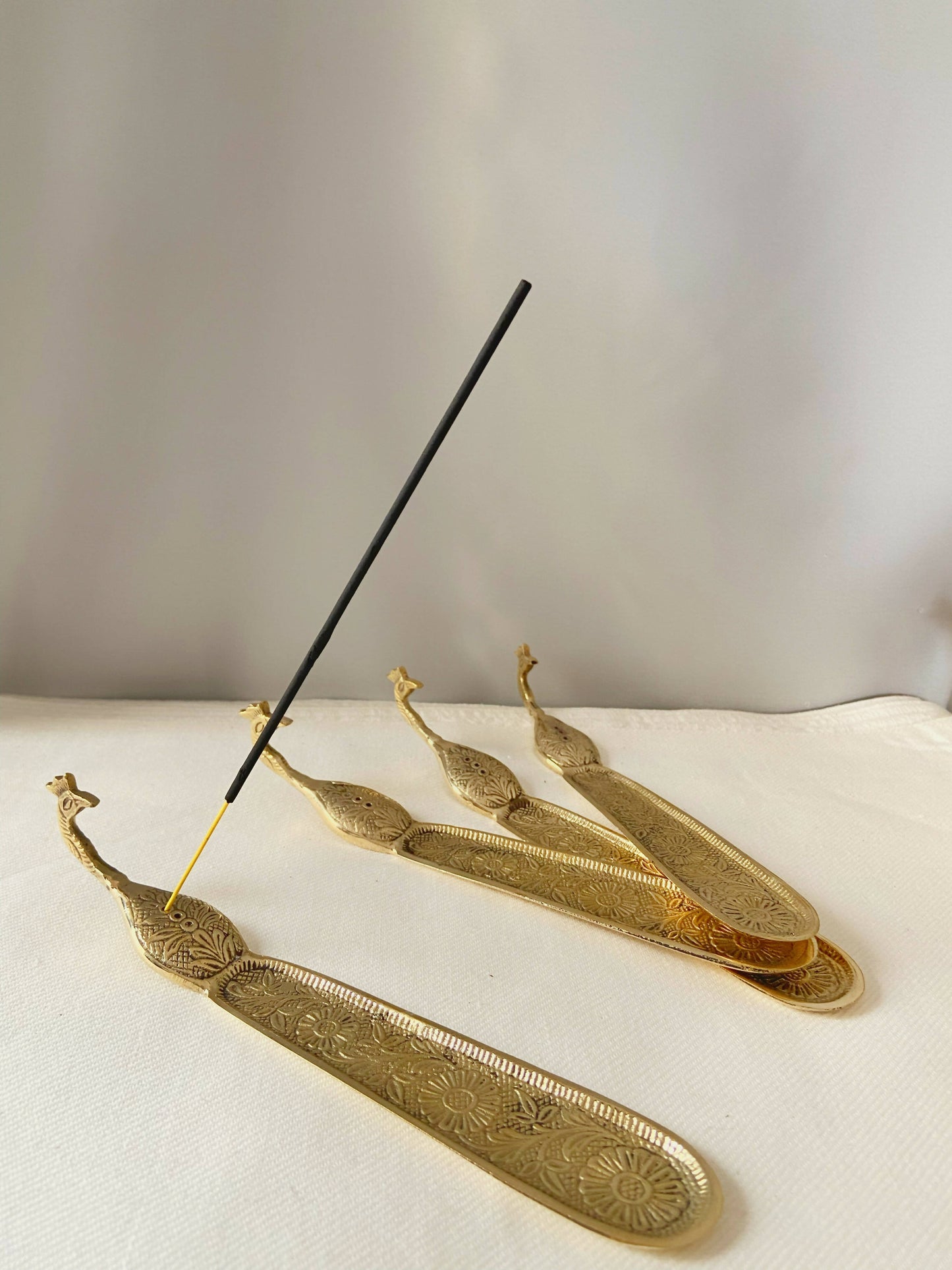 Mayur Brass Incense Holder