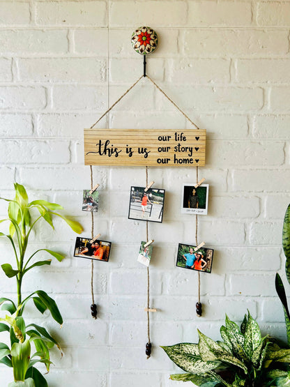 This Is Us Photo Hanger With Ceramic Hook