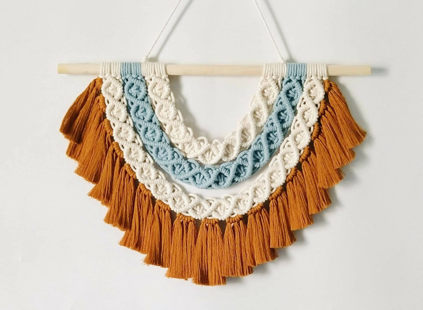 Diamond 3 Layer Macrame Wall Hanging