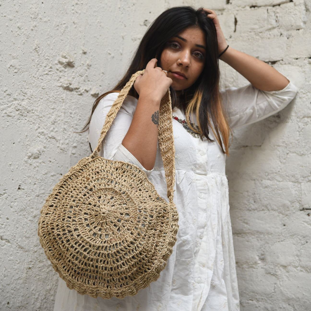 The Dinkum crochet shoulder bag