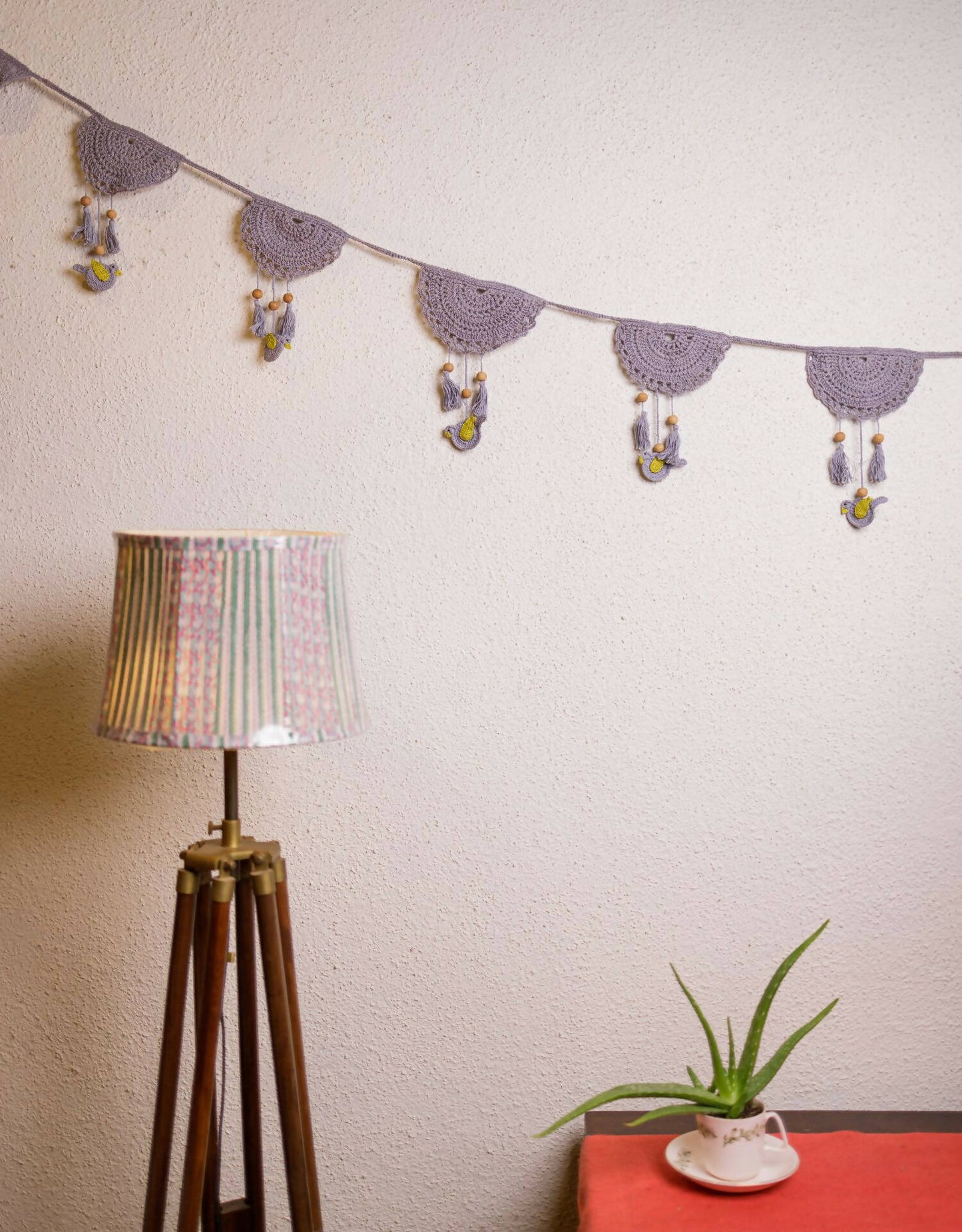 Tassel Boho Bunting Grey