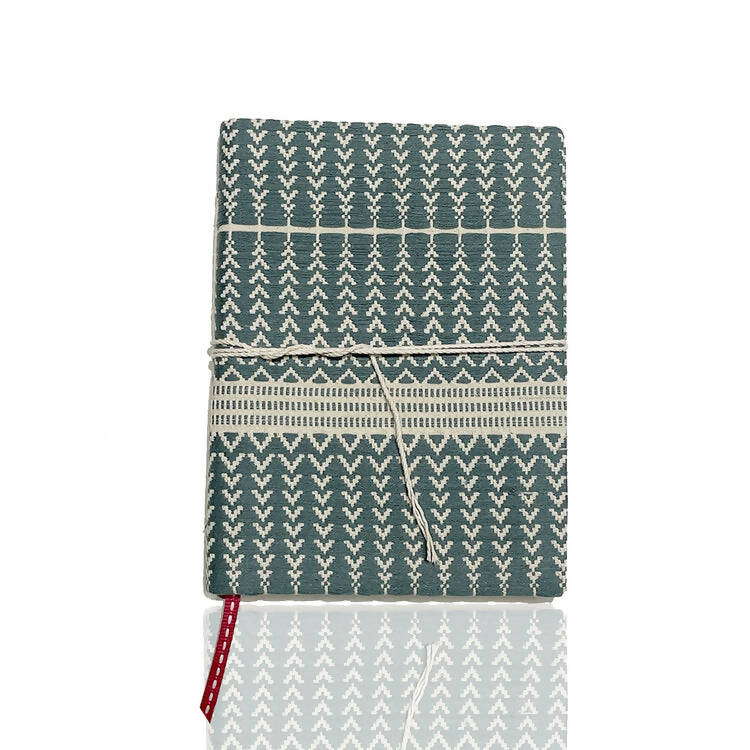 Baby Blue Chevron Tie Up Diary