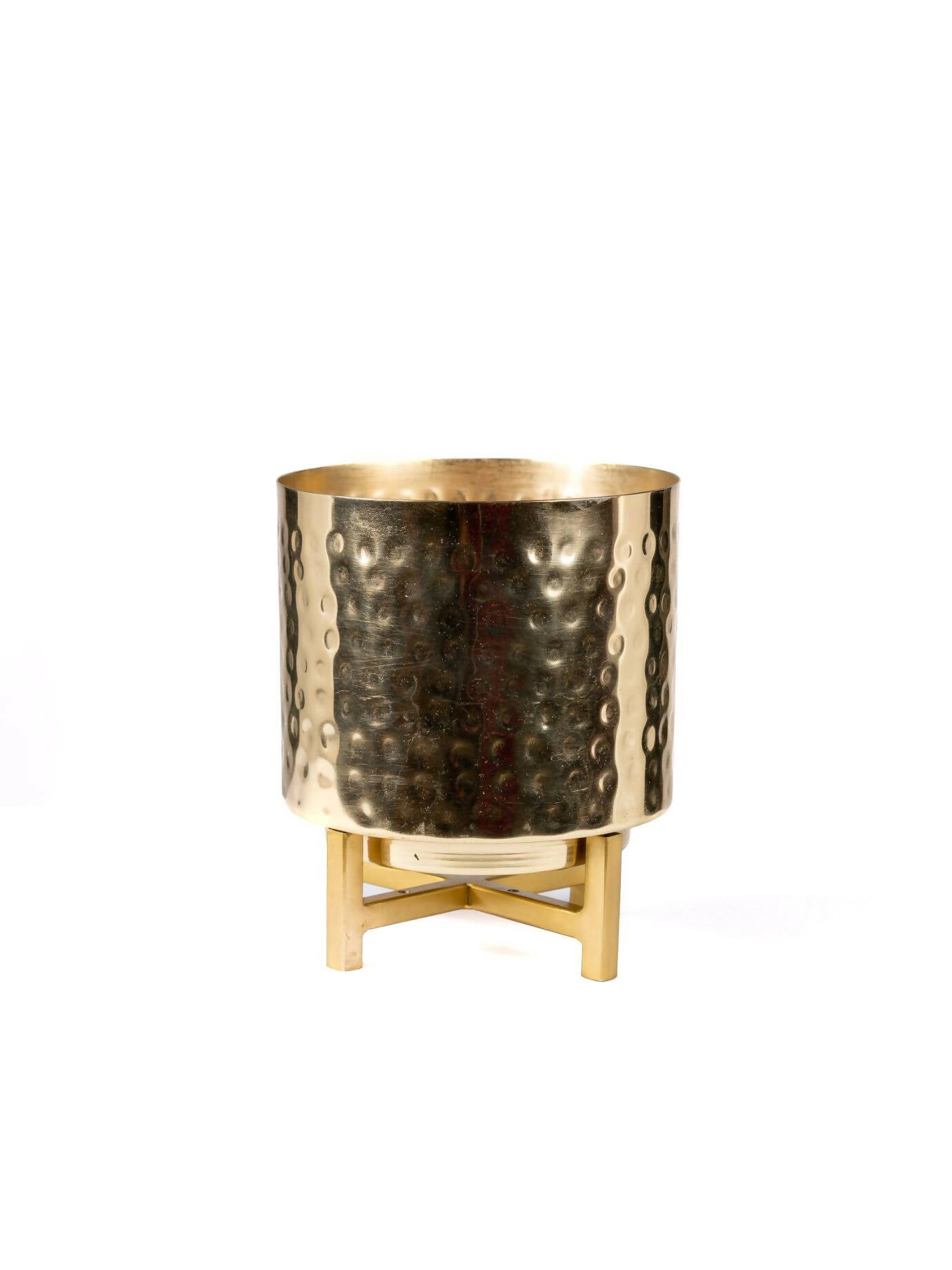 Planter Gold Hammer with Gold Stand