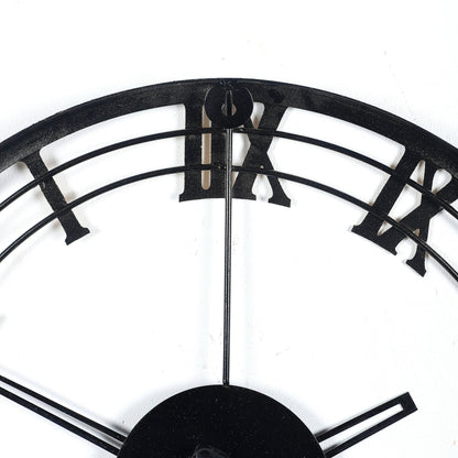 Black & Gold Roman Number Wall Clock