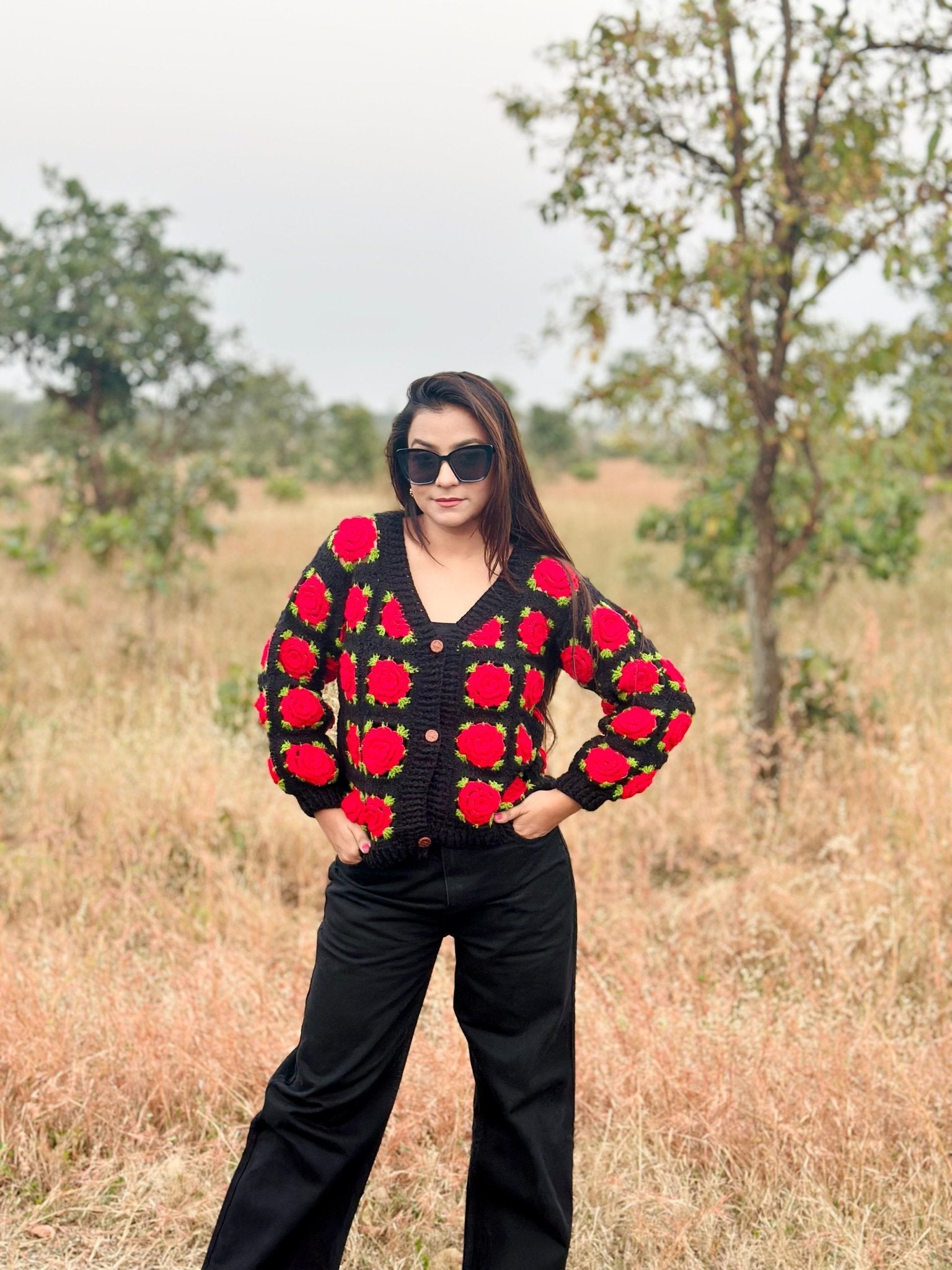 Prime Rose Crochet Cardigan – Local Nation