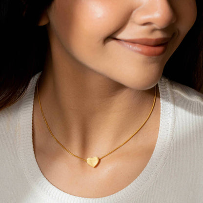 Dainty Heart Gold Neckchain