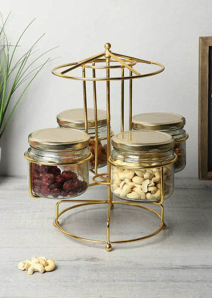 Revolving Merry Go Round Dry Fruits Serving Platter