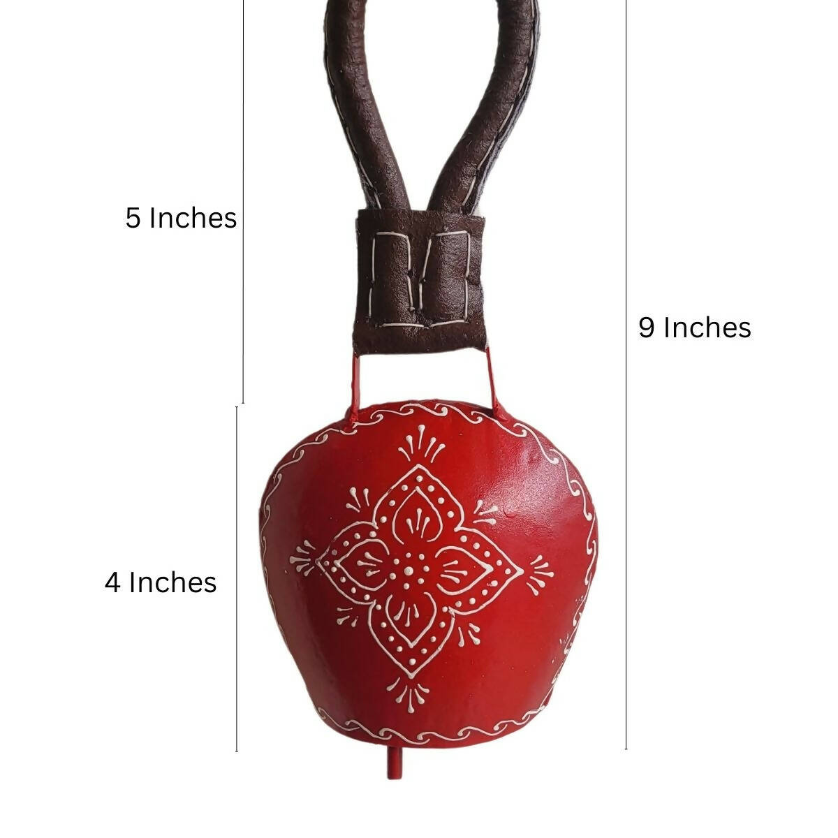 Red Bell With Leather Handle