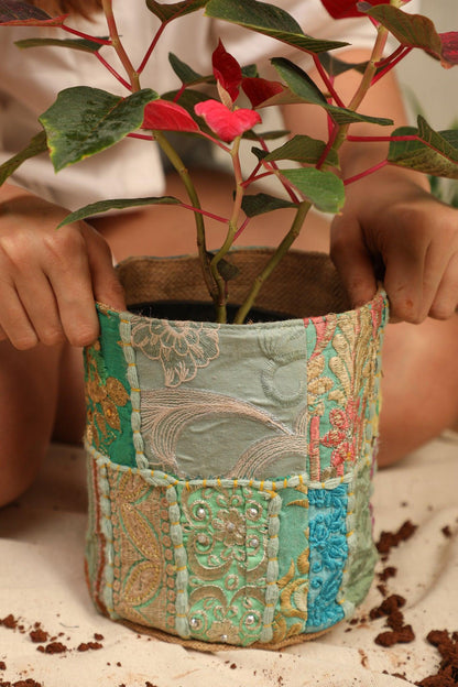 Sea Green Pot Cover (Small)