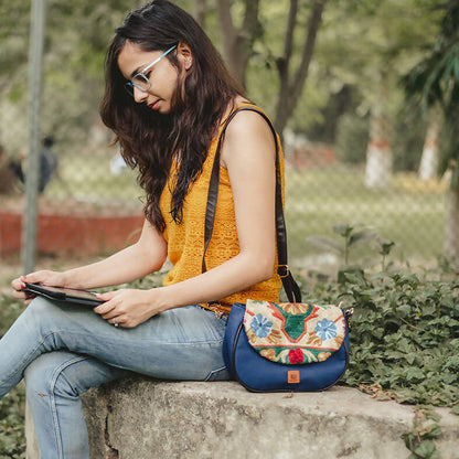 Sillica Blue Sling bag