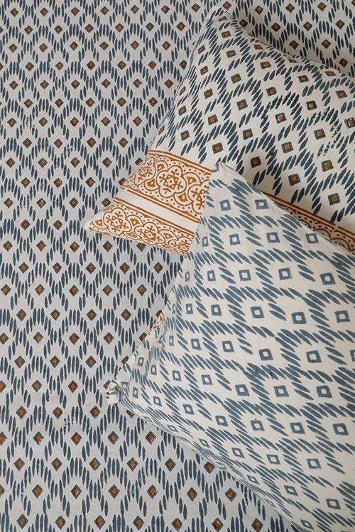 Sparkling Starts Handblock Printed Cotton Bedsheet