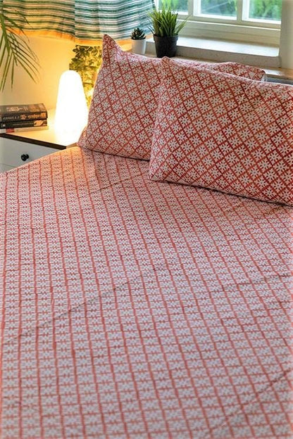 Suhana Agaman' Handblock Printed Cotton Bedsheet