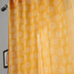 Sunflower Handblock Printed Cotton Door Curtain