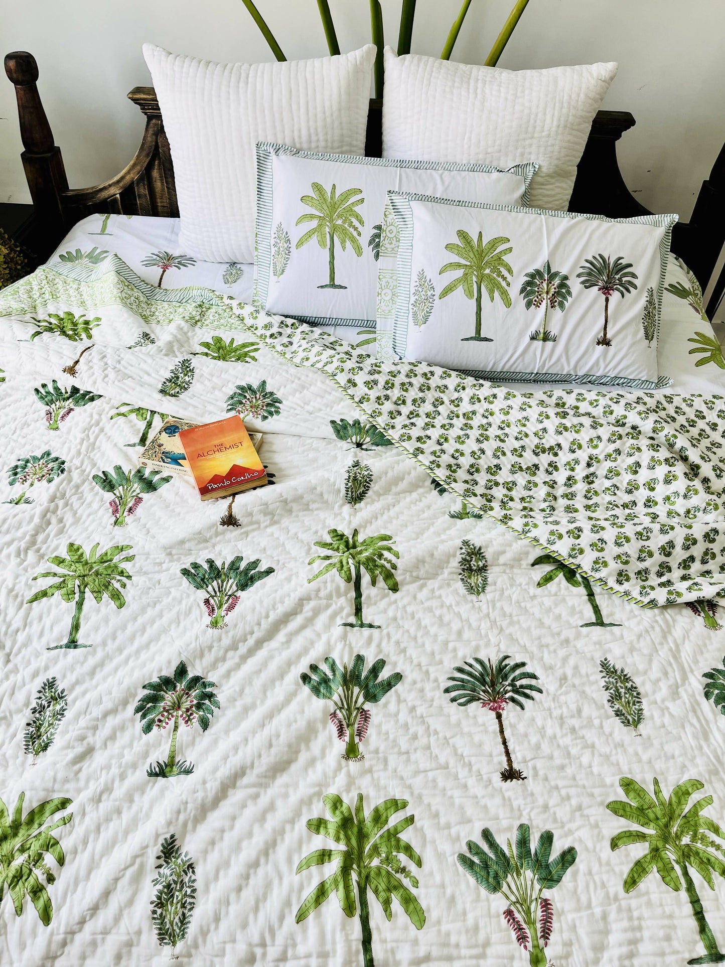 Mugal Bagh Hand Block Printed Cotton Bedding Set