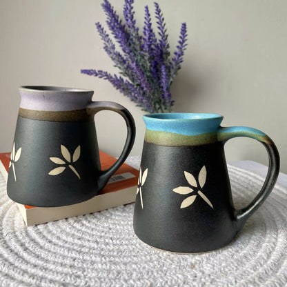 Black Antique Mug (Set Of 2)