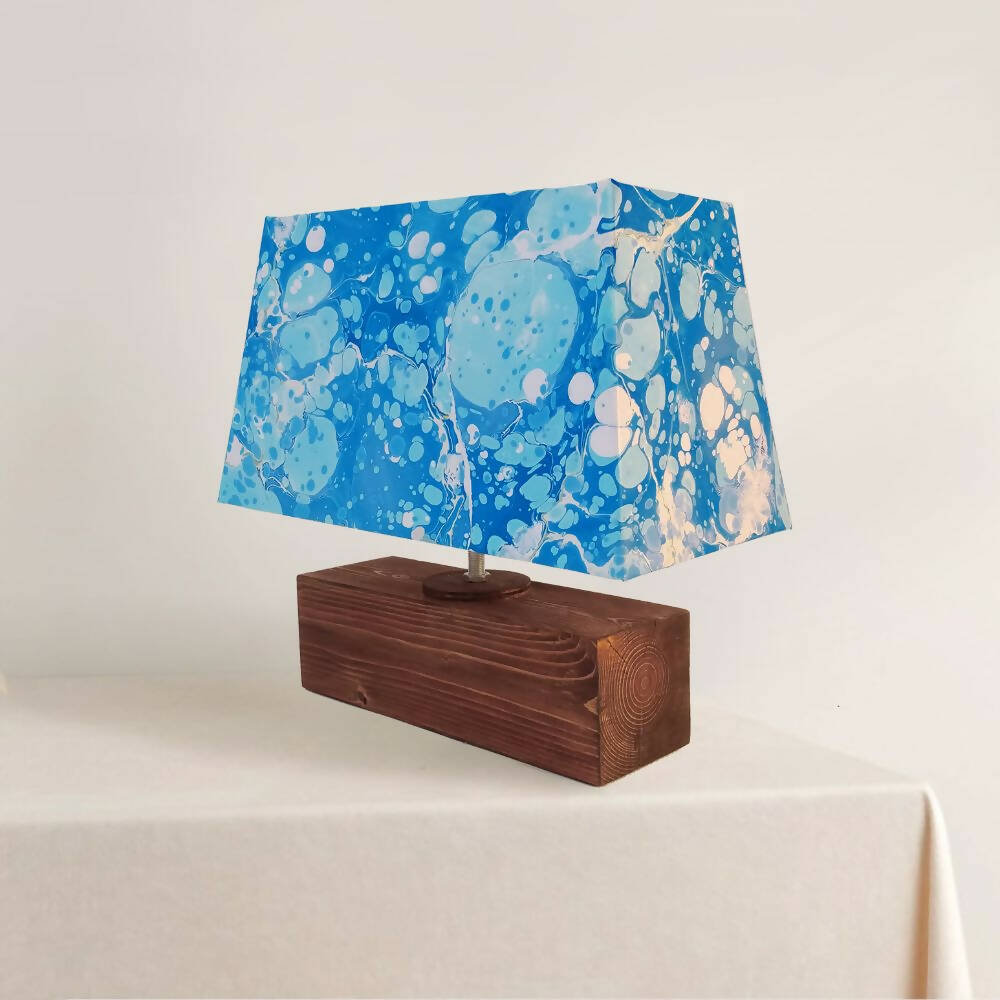 Modern Table Lamp - Marbling | Blue skylight