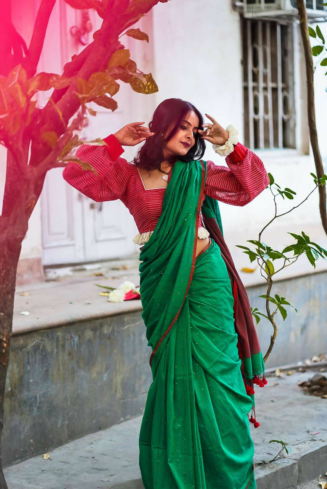 Fall In Your Arms Cotton Saree