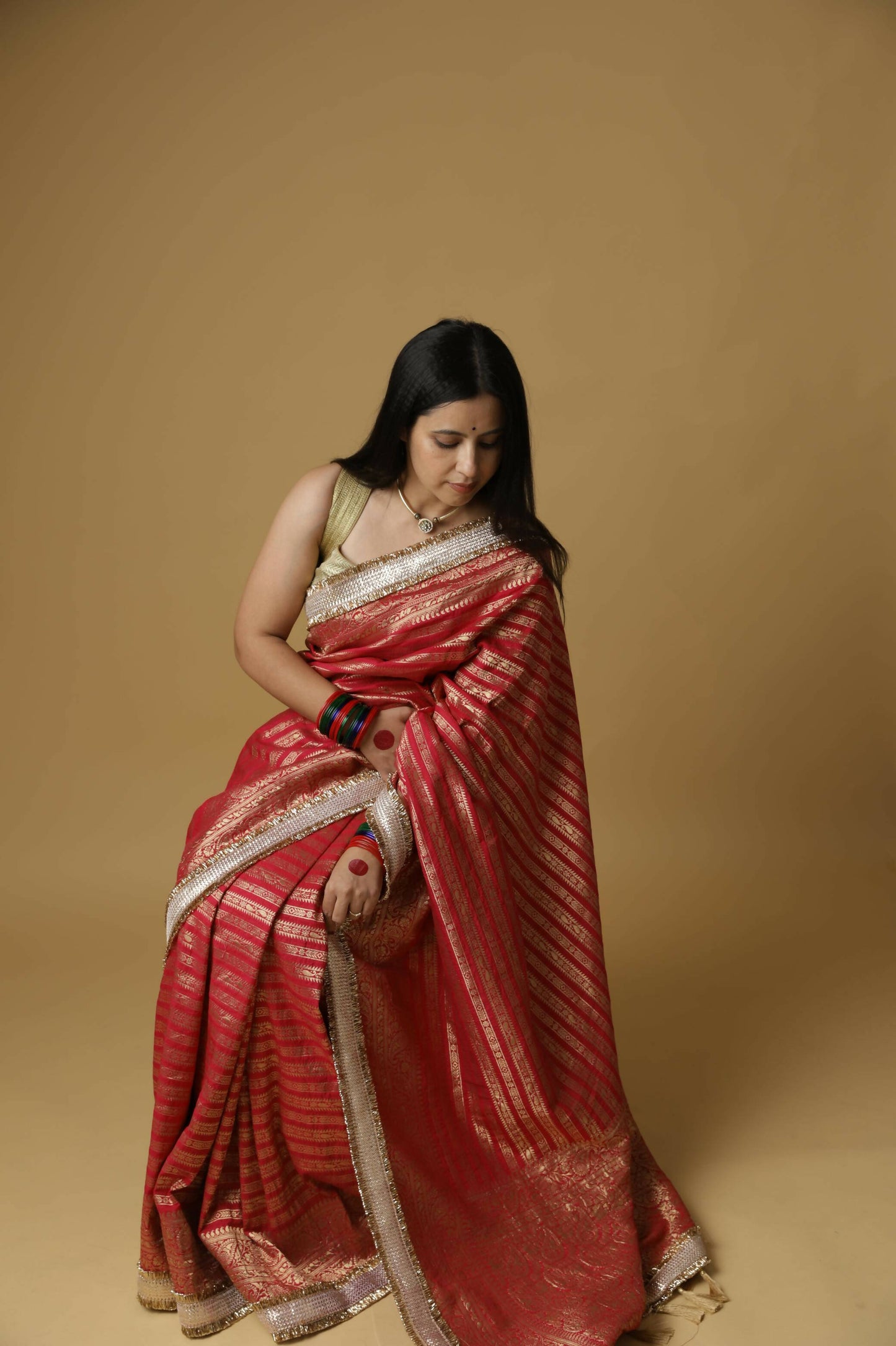 Crimson Red Aayat Saree