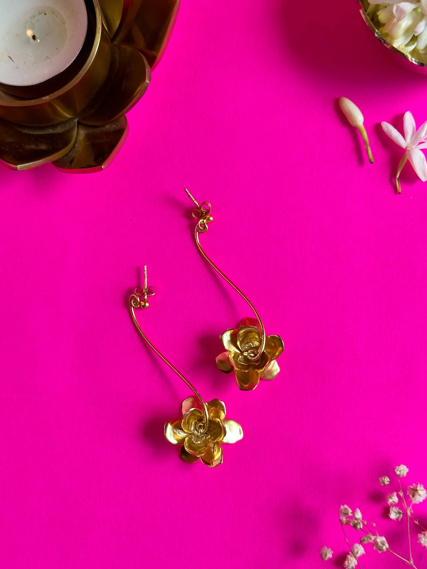 Mogra Blossom Earrings