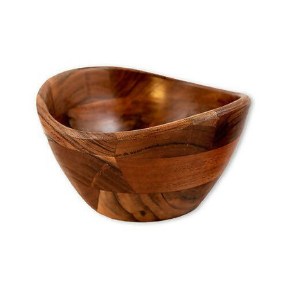 Serving Bowl Wooden Boat Small