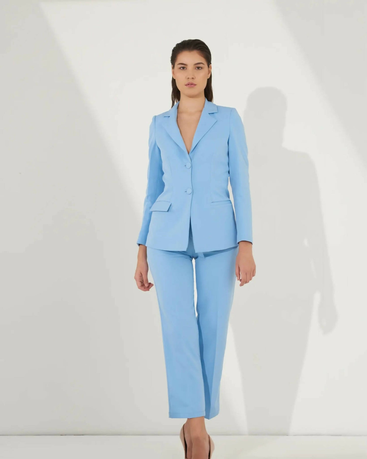 Iconic - Blue Blazer With Straight Pants (Set)