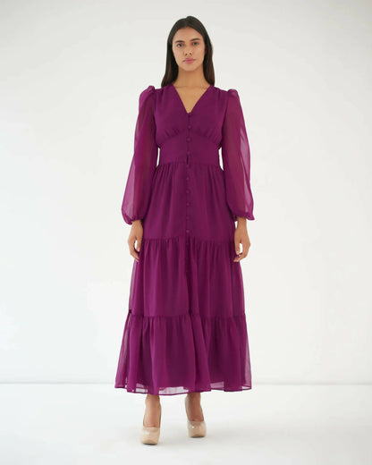 Feel The Calm - Georgette Maxi Dress