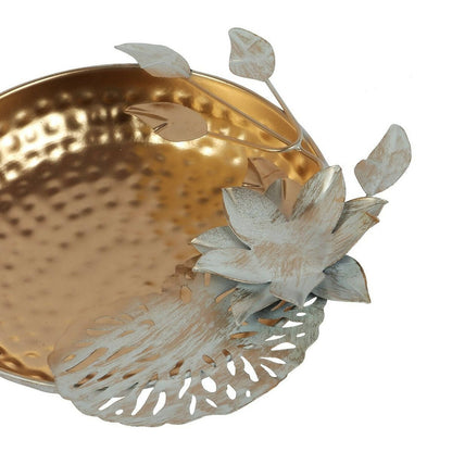 Gold & White Urli Bowl