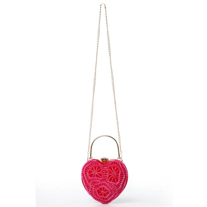 Heartfelt Pink Clutch: Chic Romance