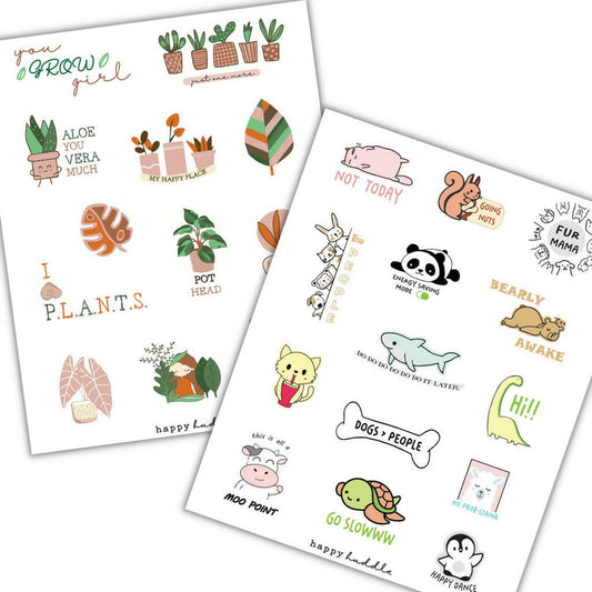 Stickers | Plants & Animals