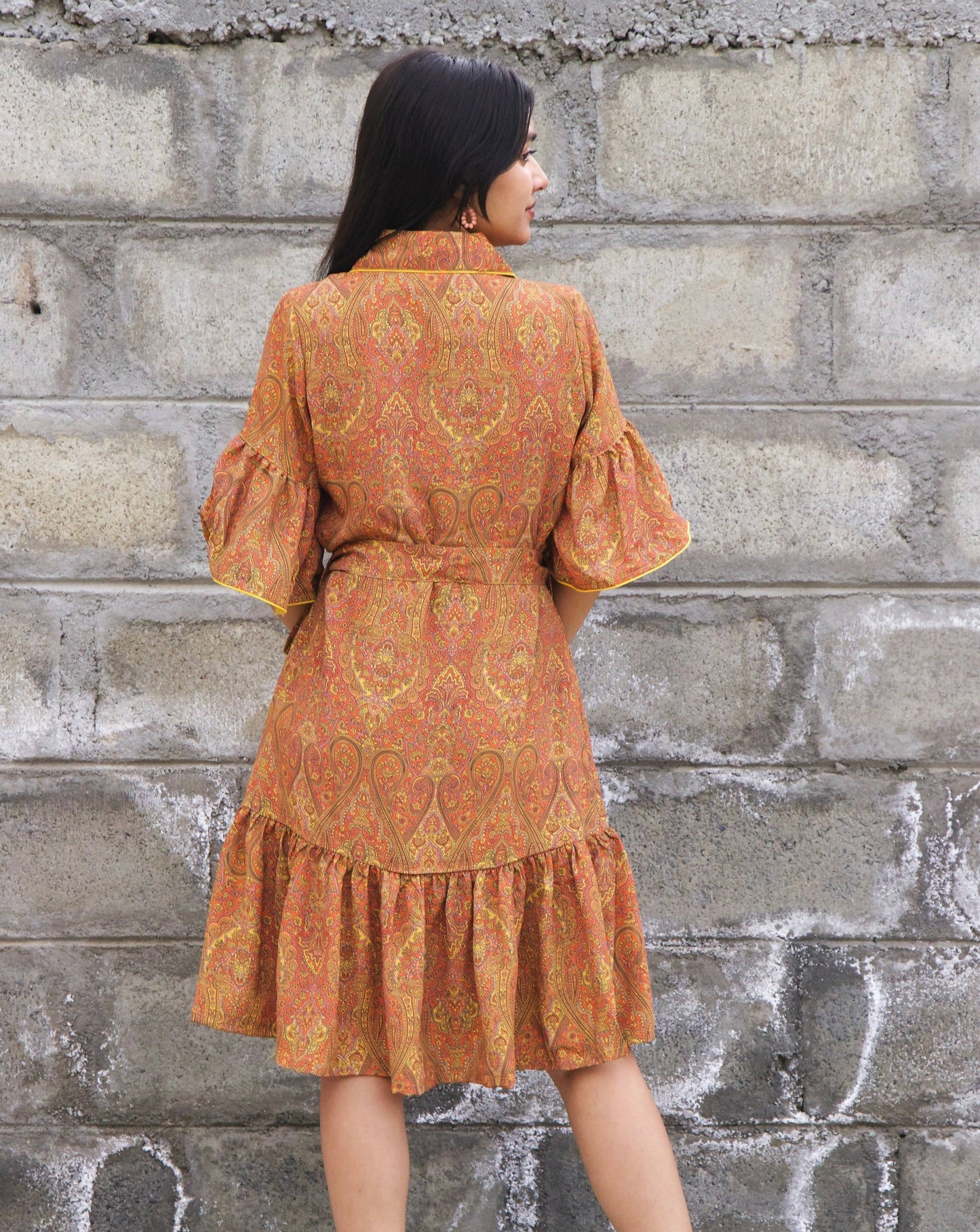 Citrus Knee Length Dress