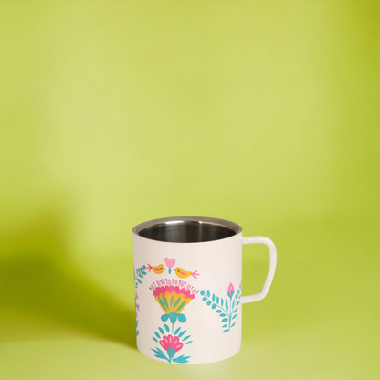Gardenia Double Walled Coffe Mug