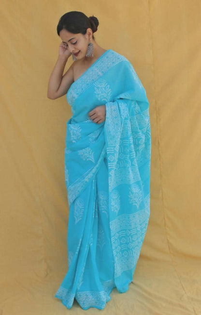 Aqua Aura Pocket Saree