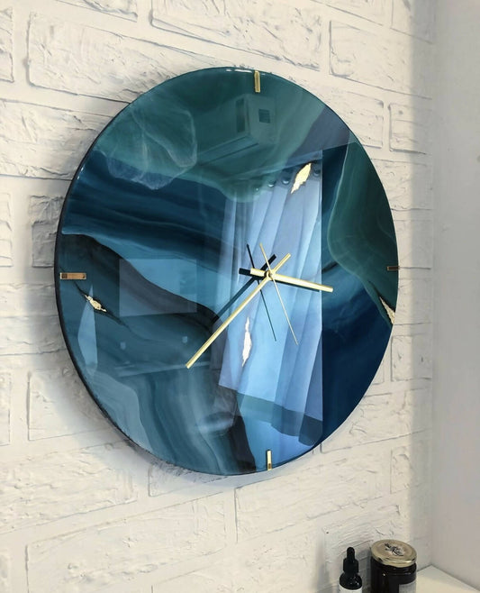 Blue Agate Clock