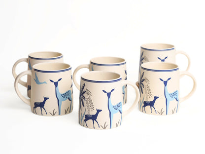 Alive Deer Mugs (Set of 6)