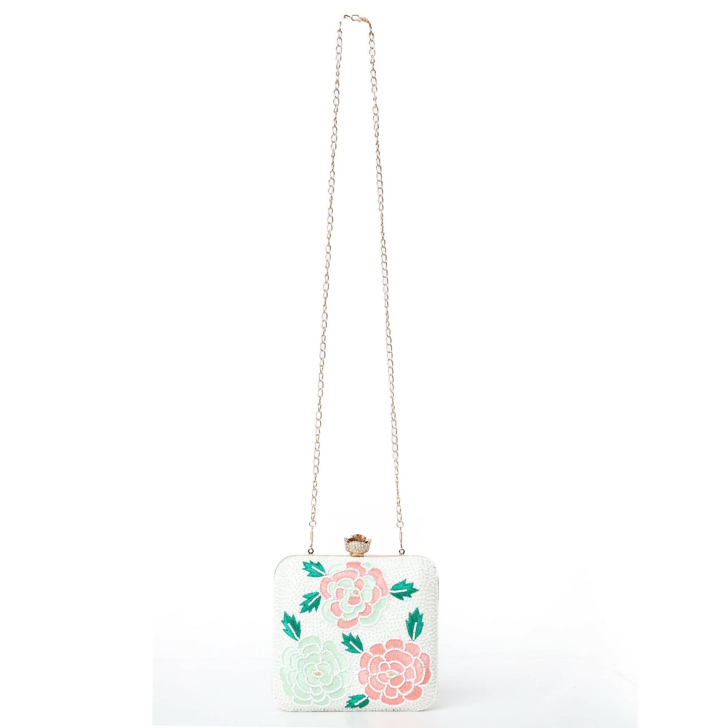 Blooming Floral Clutch Bag: Timeless Elegance