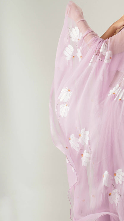 Half-Daisies Chiffon Saree