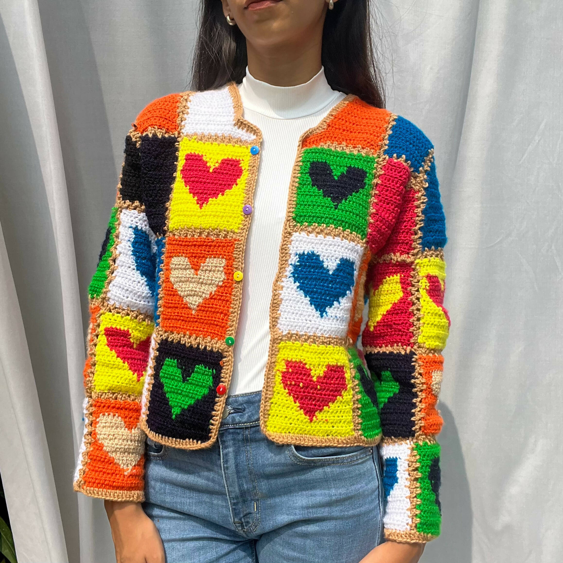 Heart on sale cardigan sweater