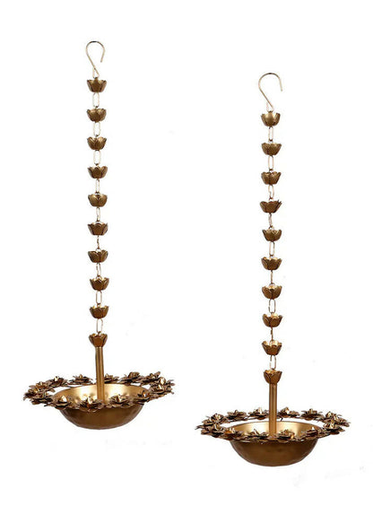 Rose Hanging Urli Set of 2