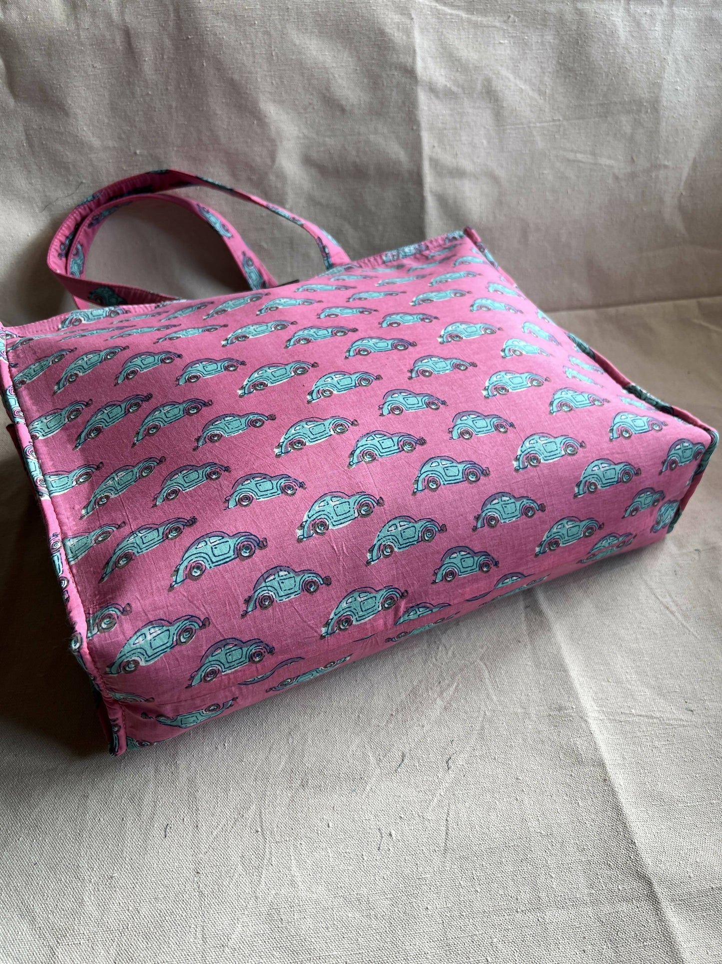 Cars Pink Tote Bag